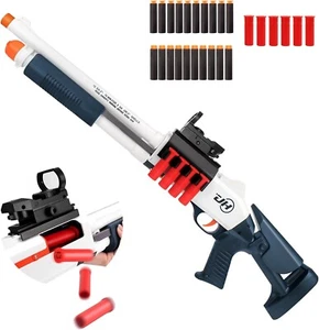 Soft Bullet Sniper Rifle with 20 Soft Dart Manual Loading Shell Ejecting Toy Gun - Picture 1 of 7