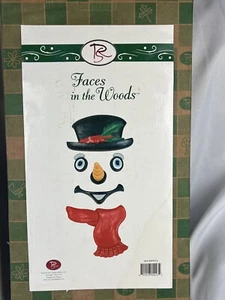 Tree Art Christmas 2005 Red Carpet Studios Snowman in the Woods Face NIB Frosty - Picture 1 of 5