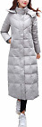 chouyatou Women's Winter Over Knee Removable Hooded Maxi Long Puffer Down... 