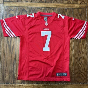 Nike NFL San Francisco 49ers 7 Colin Kapernick Red Jersey Youth Boys Size Large - Picture 1 of 8