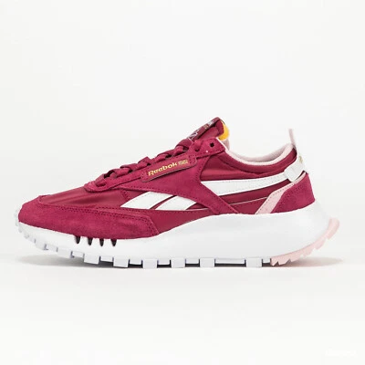 Women Reebok Classic Legacy Running Shoes Size 6 Maroon White Pink GZ7397 - Image 1 of 4