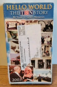 Hello World The TBN Story 30 Years of God's Miracles Sealed VHS - Imagen 1 de 5