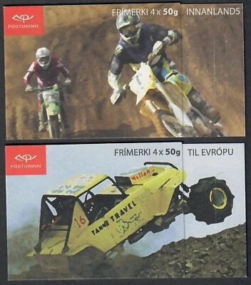 ICELAND. 2011. 4x 50g and 4x 50g. Motor Sport. Booklets. MNH (H109-H110) - Image 1 of 2