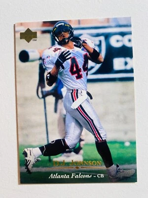 1995 UPPER DECK #182 D.J. JOHNSON NM-MT NFL FOOTBALL CARD - Image 1 of 2