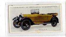 (Jb4257-100)  LAMBERT & BUTLER,MOTOR CARS A SERIES GREEN,NAPIER,1922#16