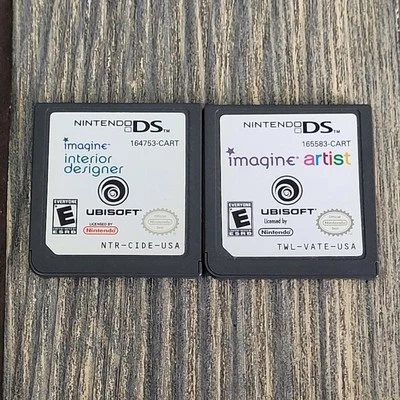Imagine: Artist & Interior Designer (Nintendo DS, 2008)  2 Game Lot No Cases VG - Image 1 of 4