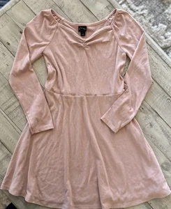 GIRLS ART CLASS LIGHT PINK LONG SLEEVE DRESS SZ 6/6x - Picture 1 of 4