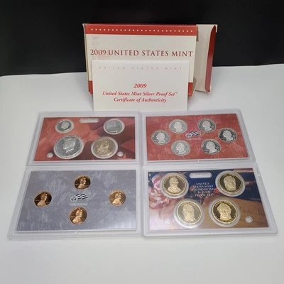 2009 Silver Proof Set U.S. Mint OGP & COA - 18 coins - Image 1 of 4
