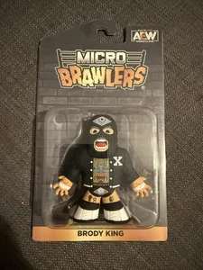 AEW Brody King Micro Brawlers NEW By Pro Wrestling Crate Exclusive Figure ROH - Picture 1 of 7