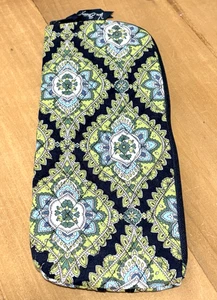 Vera Bradley CAMBRIDGE Travel Hot Tool Case Pouch Zip NO SLIPPERS 12" x 5" EUC - Picture 1 of 6