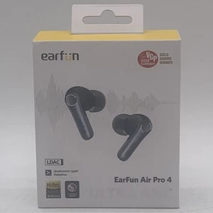 Auriculares inalámbricos EarFun Air Pro 4 Bluetooth 5,4/50 dB híbridos adaptables ANC negros - Imagen 1 de 8
