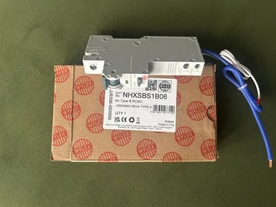 BRAND NEW UNUSED Wylex NHXSBS1B06 6A Type B RCBO 30mA TYPE A