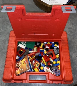 Vintage Red Lego Case filled with Vintage Lego pieces - Picture 1 of 11
