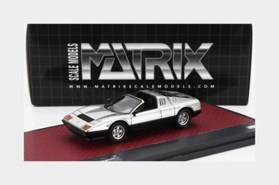 MATRIX SCALE MODELS MX40604-183 FERRARI - 512BB TARGA STRAMAN 1978 - SILVER BLAC - Immagine 1 di 2