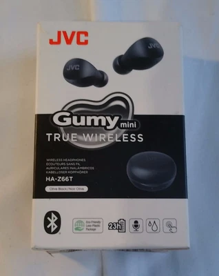 JVC HA - Z66T B Earbuds IPX4 Black Gumy Mini True Wireless Hours Compact - Image 1 of 4