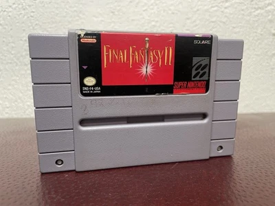 Final Fantasy II 2 (Super Nintendo SNES, 1991) Authentic Cart Tested - Image 1 of 4