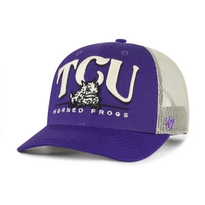 Men's '47 Purple TCU Horned Frogs Arid Adjustable Trucker Hat - Picture 1 of 3