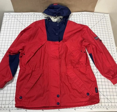 Vinage Pacific Trail Ropa Exterior Chaqueta Roja Mujer Grande Invierno Capucha Carga Utilidad Foto 1 de 4