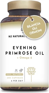 Olio Di Enotera 200 Perle 2000 Mg 10% GLA Con Vitamina E E Omega 6. Equilibrio O - Foto 1 di 12