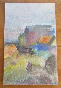 1974 Watercolor by Sylvia Applezweig - Picture 1 of 2