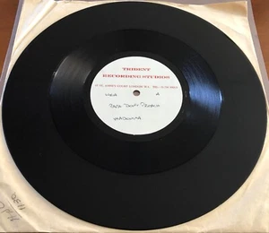 MADONNA Papa Don't Preach HTF 10" ACETATE PROMO SINGLE TRIDENT RECORDING STUDIOS - Imagen 1 de 6