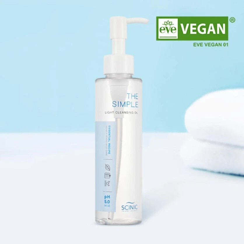 SCINIC The Simple Light Cleansing Oil 150ml VEGAN Makeup Cleanser Made in korea - Image 1 of 4