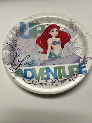 14 Platos de Postre Disney Ariel Sirenita 7" - Platos de Fiesta Nuevos Sin Caja Foto 1 de 4