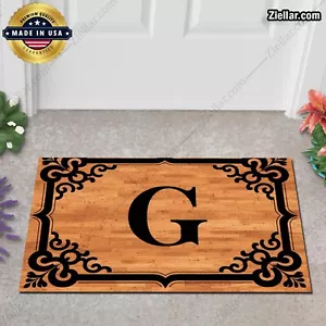 Custom Ornate G Doormat - Unique Decorative Entry Mat for Home or Porch - Picture 1 of 5