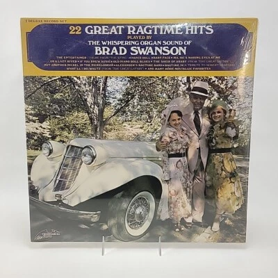 Brad Swanson 22 Great Ragtime Hits 33 RPM 2xLP Record Thunderbird 1974 Sealed - Image 1 of 2