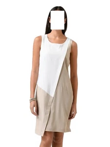 Alba Moda Kleid taupe-weiss mit asymmetrischem Schnitt Gr. 44 0823963426 (G) - Bild 1 von 7