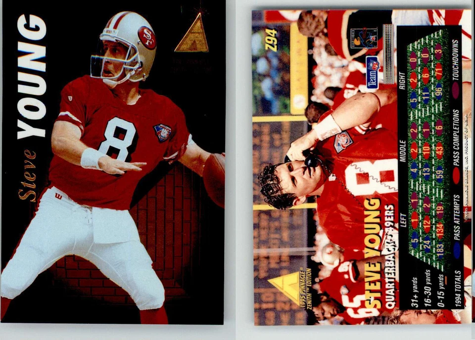Steve Young 1995 Pinnacle Zenith Z94 49ers HOF - Image 1 of 1