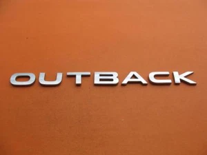 05 06 07 08 09 SUBARU LEGACY " OUTBACK " REAR LID CHROME EMBLEM LOGO BADGE #4 - Picture 1 of 4