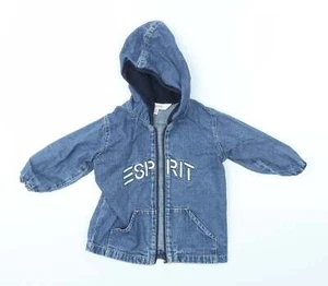 Esprit Baby Blue 100% Cotton Full Zip Jumper Size 18-24 Months - Picture 1 of 12