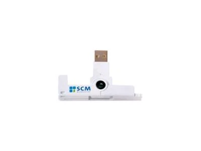 SCM SCR3500 USB 2.0 Portable ID1 Contact smart Card Reader - Image 1 of 3