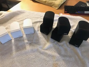 Vtg Lot of 6 Bose Redline (3) Double Cube (3) Single Cube Speakers Acoustimass - Picture 1 of 7