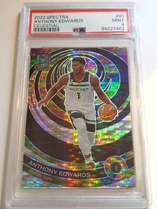 2022 Panini Spectra Anthony Edwards CELESTIAL /149 Variation - PSA 9 (POP 2) - Picture 1 of 3