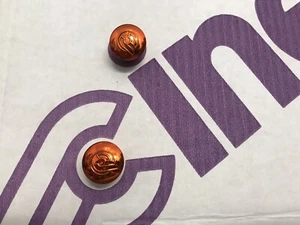 Cult NOS Cinelli Lenkerstopfen BAR END PLUGS caps cromovelato VINTAGE orange new - Bild 1 von 10