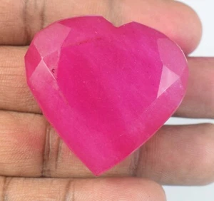 Natural African Red Ruby 194.05 Ct Heart Shape Gemstone Valentine Day Offer - Picture 1 of 9