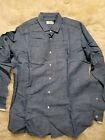 NWT MAURO GRIFONI CHAMBRAY COTTON LINEN MADE IN ITALY L 16.5 , 