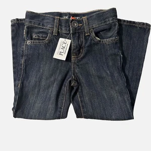 CHILDREN'S PLACE Dark Denim Jeans Size 4 Slim NWT - Picture 1 of 8
