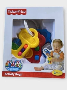 Fisher Price Brand New Retro Activity Keys Toddler Baby Toy Mattel 1996 / 2010 - Picture 1 of 8
