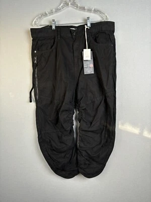 Smoke Rise Men's Pants 34 Black Ruched 3239 - Image 1 of 4