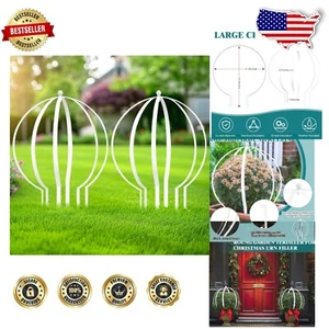 Elegant Circular Trellis for Indoor and Outdoor Plant Decoration - 2-Piece Set - Picture 1 of 9