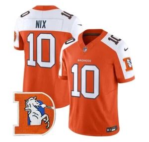 Bo Nix #10 Denver Broncos Jersey Rare Orange 2XL - Picture 1 of 7