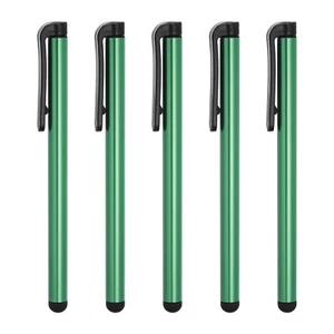 5pcs Stylos pour Écrans Tactiles Universel Capacitif Crayon Sensibilité Vert - Photo 1 sur 7