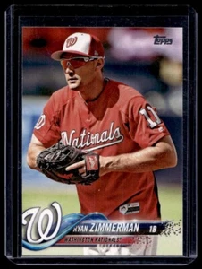 2018 Topps SP Ryan Zimmerman Washington Nationals #58 - Photo 1 sur 2