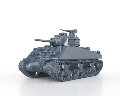 WARGAMEZONE WWII US TANKS - SHERMAN M4A3 (75)w BEELZEBUB - 1/56 1/72 1/87 1/100