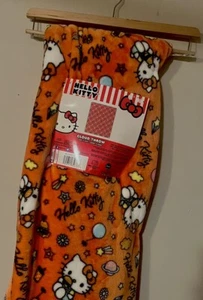 Manta de felpa súper suave Hello Kitty Orange Cloud Sanrio 🧡🎉⭐️⚡️60”x70” - Imagen 1 de 4