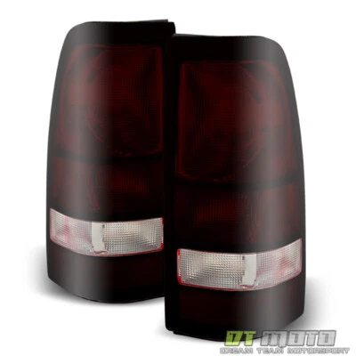 Juego de luces traseras de humo rojas para Chevy Silverado 99-06 GMC Sierra 1999-2002 Foto 1 de 4