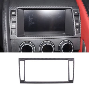 Matte Carbon Fiber Center Console Dashboard Display Trim For Jaguar F-Type 13-24 - Picture 1 of 13
